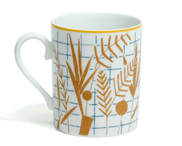 エルメス（HERMES） ウォークインザガーデン/A walk in the garden マグカップ 300ml オレンジ