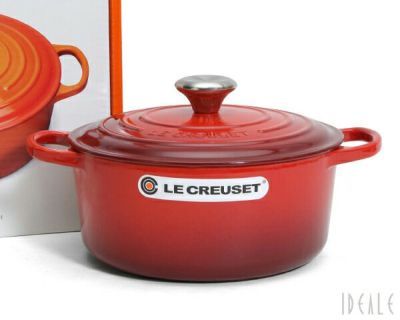 ル・クルーゼ（Le Creuset） 両手鍋 ココットロンド 24cm レッド