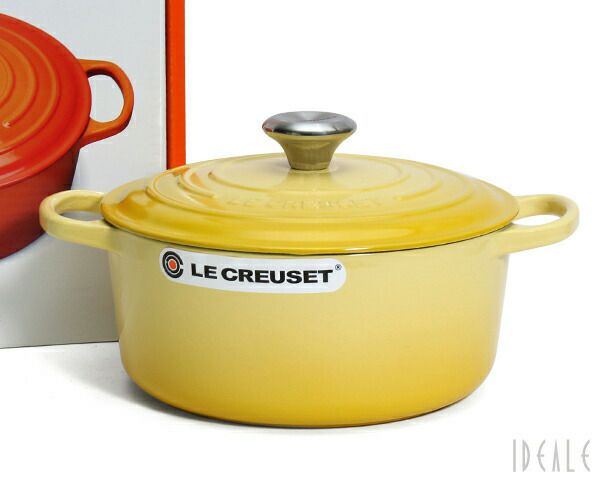 ル・クルーゼ（Le Creuset） 両手鍋 ココットロンド 24cm シトラス