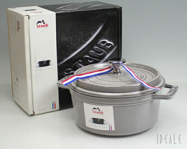 ストウブ（staub） ココット ラウンド 18cm グラファイトグレー
