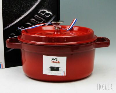 ストウブ（staub） ココット ラウンド 24cm チェリーレッド | ideale