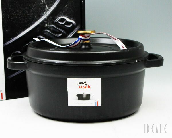 ストウブ（staub） ココット ラウンド 24cm マットブラック