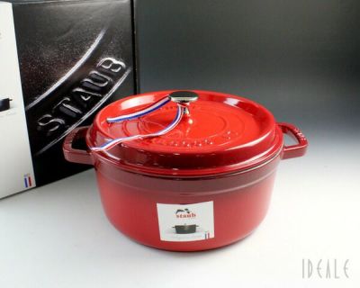 ストウブ（staub） ココット ラウンド 24cm チェリーレッド