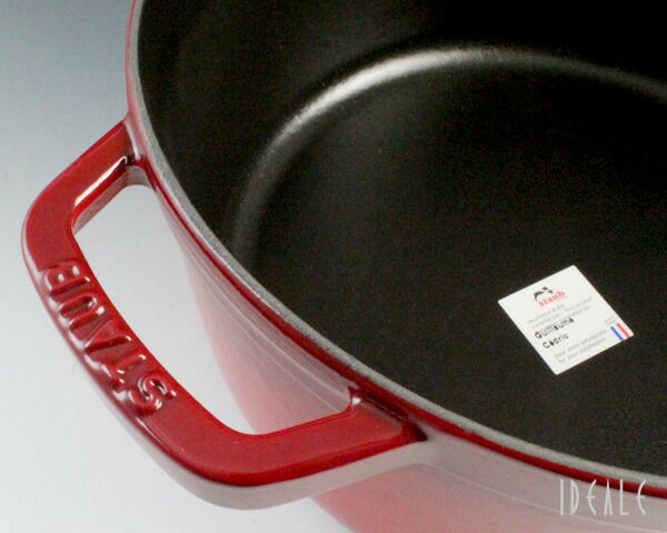 ストウブ（staub） ココット ラウンド 24cm チェリーレッド