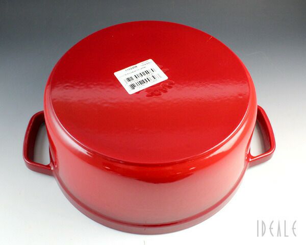 ストウブ（staub） ココット ラウンド 24cm チェリーレッド
