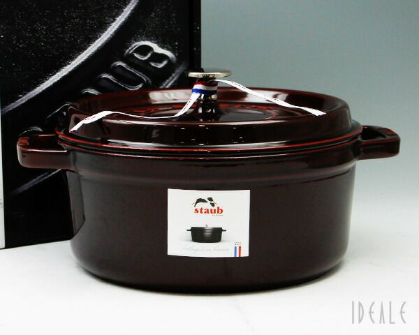 ストウブ（staub） ココット ラウンド 24cm グレナディンレッド