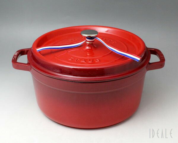 ストウブ（staub） ココット ラウンド 26cm レッド