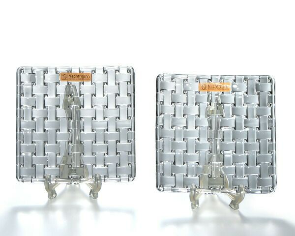 ナハトマン（Nachtmann） ボサノバ/Bossa nova スクエアプレート 14cm ペア