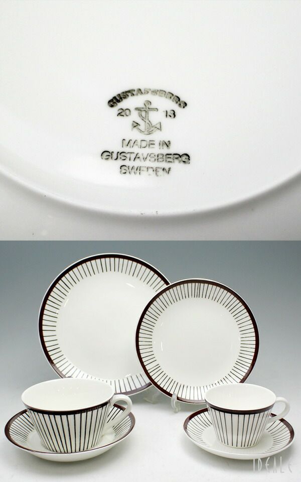 グスタフスベリ（Gustavsberg） スピサ・リブ/Spisa Ribb プレート 22ｃｍ 復刻版