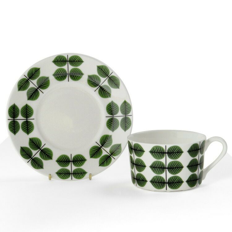 グスタフスベリ（Gustavsberg） ベルソ/Bersa ティーカップ＆ソーサー + プレート 22cm 復刻版