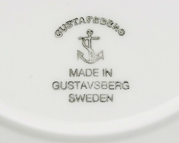 グスタフスベリ（Gustavsberg） サリックス/Salix プレート 18cm ブラック 復刻版