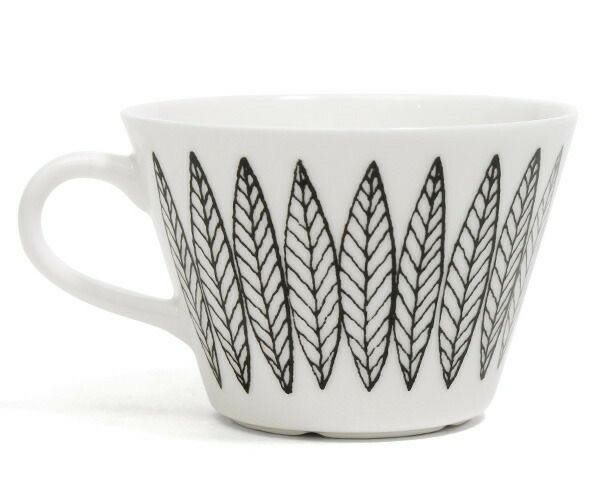 グスタフスベリ（Gustavsberg） サリックス/Salix コーヒーカップ＆ソーサー ブラック 復刻版