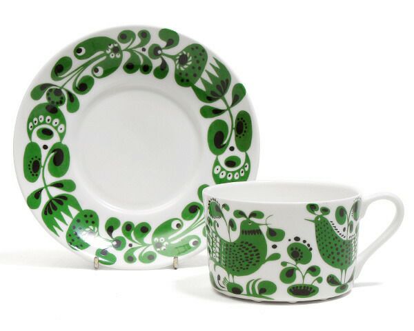 グスタフスベリ（Gustavsberg） チュールチュール/Turtur ティーカップ＆ソーサー 復刻版