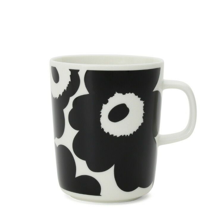 マリメッコ（marimekko） ウニッコ/UNIKKO マグカップ 250ml ホワイト/ブラック