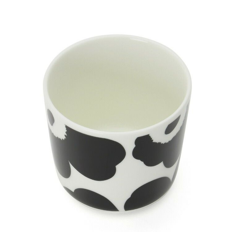 マリメッコ（marimekko） ウニッコ/UNIKKO ラテマグ 200ml ホワイト/ブラック 2個入り(ペア)