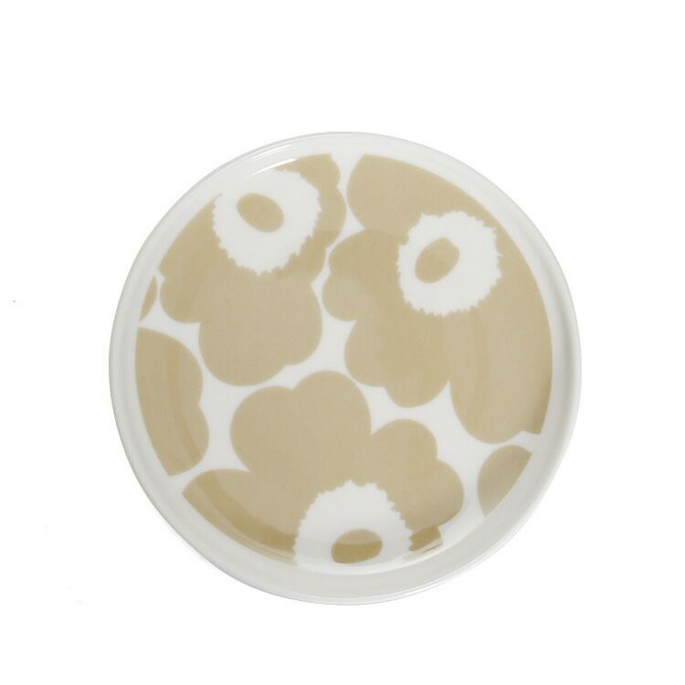 マリメッコ（marimekko） ウニッコ/UNIKKO プレート 13.5cm ホワイト/ベージュ