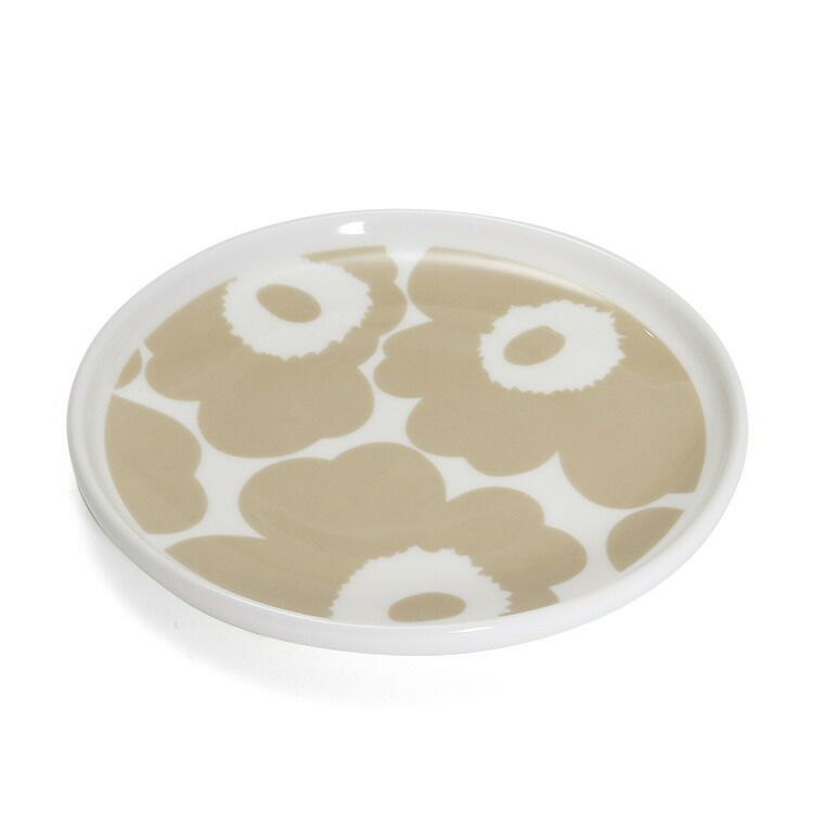 マリメッコ（marimekko） ウニッコ/UNIKKO プレート 13.5cm ホワイト/ベージュ