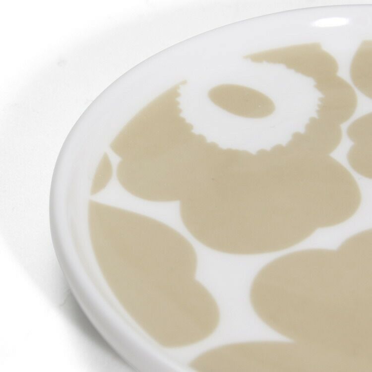マリメッコ（marimekko） ウニッコ/UNIKKO プレート 13.5cm ホワイト/ベージュ