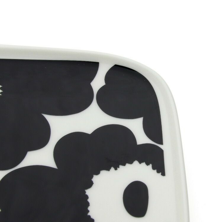 マリメッコ（marimekko） ウニッコ/UNIKKO プレート15×12cm ホワイト/ブラック