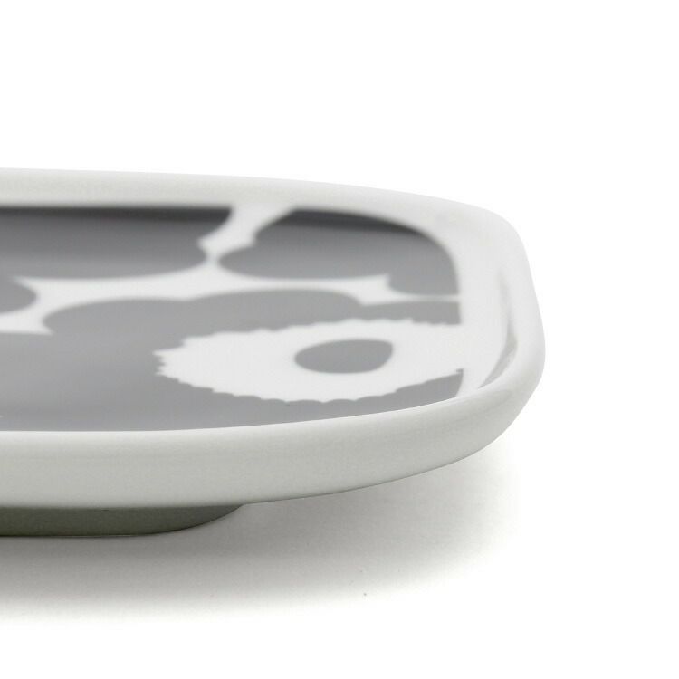 マリメッコ（marimekko） ウニッコ/UNIKKO プレート15×12cm ホワイト/ブラック