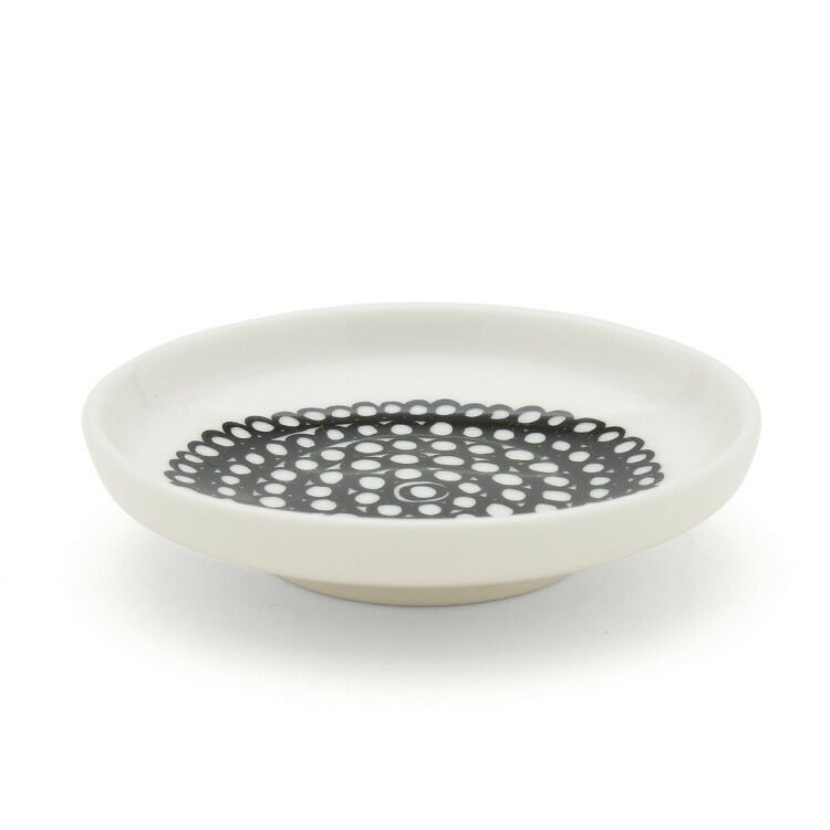 マリメッコ（marimekko） シイルトラプータルハ/SIIRTOLAPUUTARHA プレート 8.5cm ホワイト/ブラック