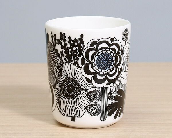 マリメッコ（marimekko） シイルトラプータルハ/SIIRTOLAPUUTARHA マグカップ 250ml ホワイト/ブラック