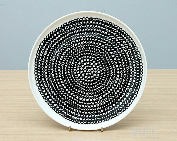 マリメッコ（marimekko） シイルトラプータルハ/SIIRTOLAPUUTARHA プレート 20cm ホワイト/ブラック