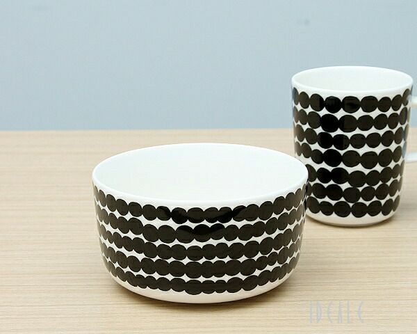 マリメッコ（marimekko） シイルトラプータルハ/SIIRTOLAPUUTARHA ボウル 500ml ホワイト/ブラック