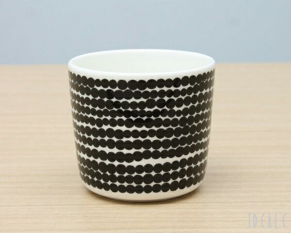 マリメッコ（marimekko） シイルトラプータルハ/SIIRTOLAPUUTARHA コーヒーカップ 200mｌ ホワイト/ブラック