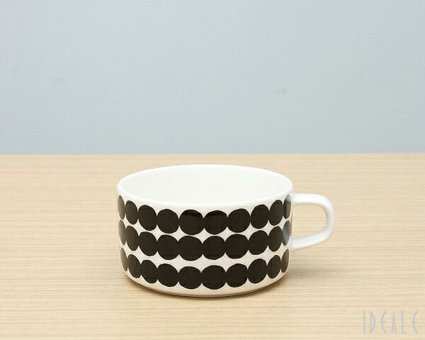 マリメッコ（marimekko） シイルトラプータルハ/SIIRTOLAPUUTARHA ティーカップ 250ml ブラック