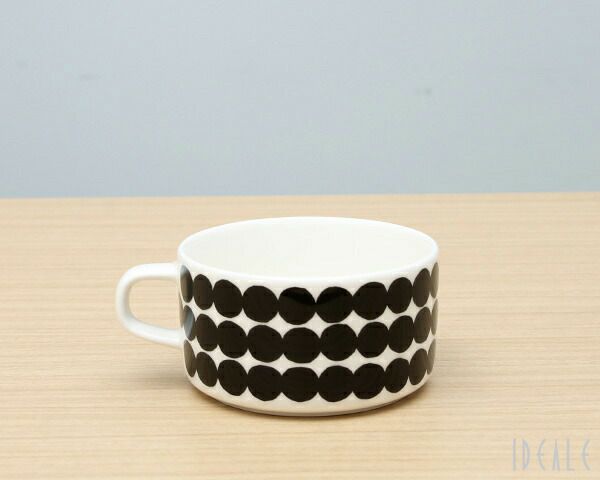 マリメッコ（marimekko） シイルトラプータルハ/SIIRTOLAPUUTARHA ティーカップ 250ml ブラック