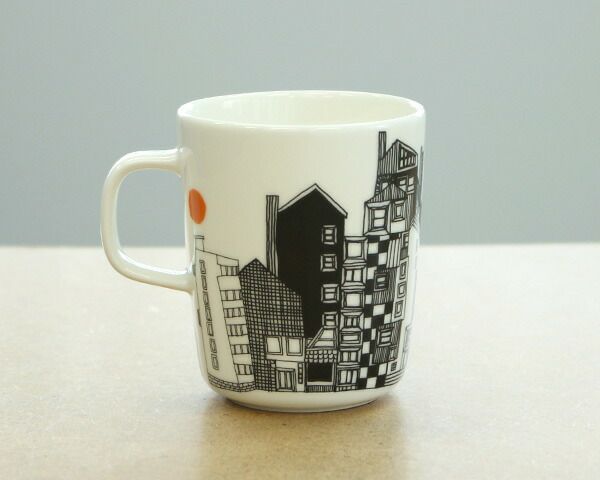 マリメッコ（marimekko） シイルトラプータルハ/SIIRTOLAPUUTARHA マグカップ 250ml ブラック