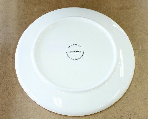 マリメッコ（marimekko） ラシィマット/RASYMATTO プレート 25cm ホワイト/ブラック