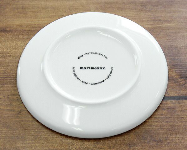 マリメッコ（marimekko） ラシィマット/RASYMATTO プレート 13.5cm ホワイト/ブラック