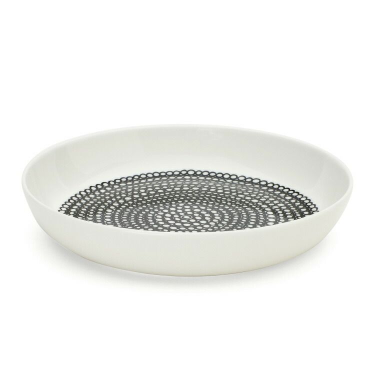 マリメッコ（marimekko） ラシィマット/RASYMATTO プレート 20.5cm ホワイト/ブラック