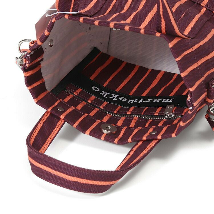 マリメッコ（marimekko） ピッコロ/PICCOLO ピックペルスカッシ ミニトートバッグ バーガンディ/コーラル