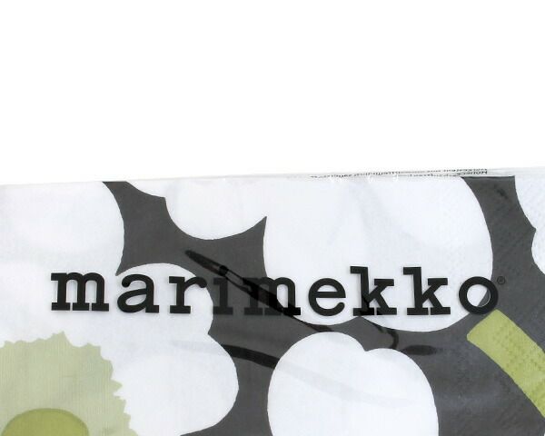 マリメッコ（marimekko） ウニッコ/UNIKKO ペーパーナプキン ブラック/ホワイト