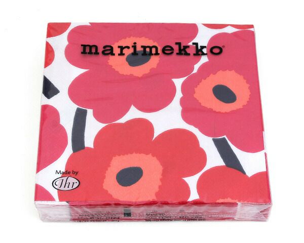 マリメッコ（marimekko） ウニッコ/UNIKKO ペーパーナプキン レッド