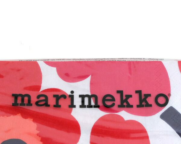 マリメッコ（marimekko） ウニッコ/UNIKKO ペーパーナプキン レッド