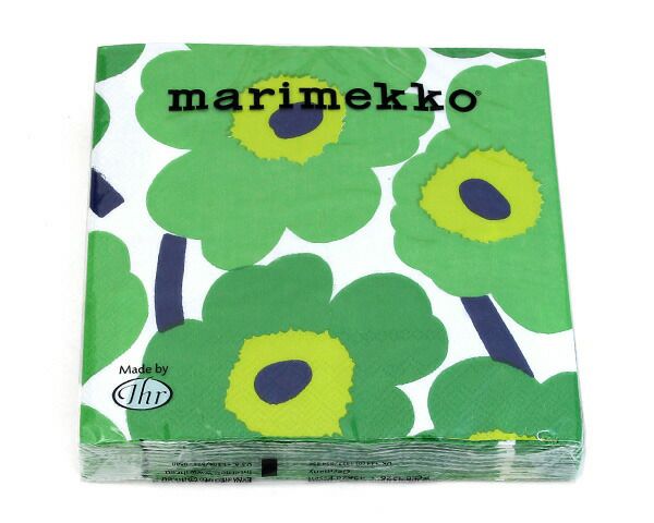 マリメッコ（marimekko） ウニッコ/UNIKKO ペーパーナプキン グリーン