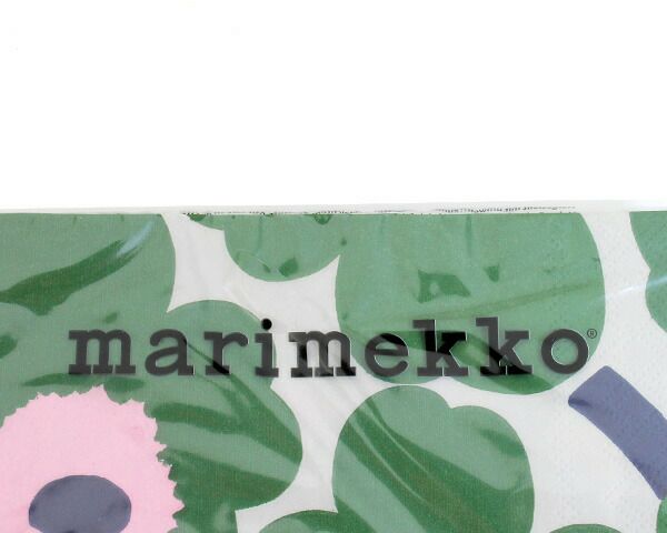マリメッコ（marimekko） ウニッコ/UNIKKO ペーパーナプキン ダークグリーン