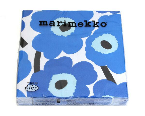 マリメッコ（marimekko） ウニッコ/UNIKKO ペーパーナプキン ブルー