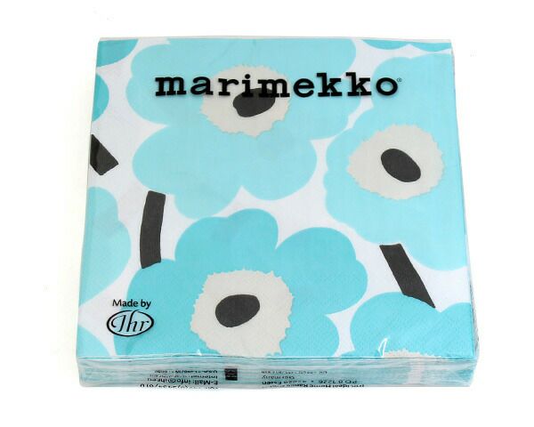 マリメッコ（marimekko） ウニッコ/UNIKKO ペーパーナプキン ターコイズ