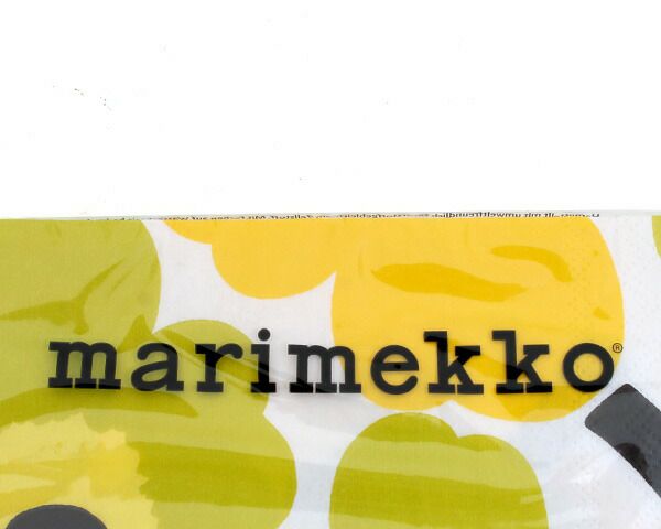 マリメッコ（marimekko） ウニッコ/UNIKKO ペーパーナプキン イエロー