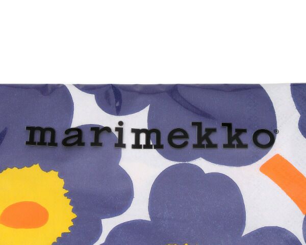 マリメッコ（marimekko） ウニッコ/UNIKKO ペーパーナプキン ダークブルー
