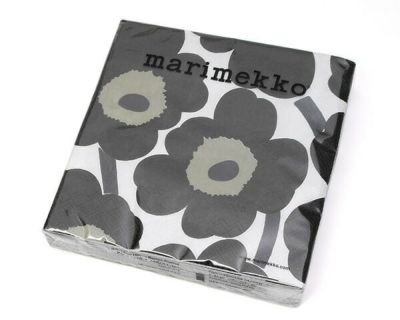 マリメッコ（marimekko） ウニッコ/UNIKKO ペーパーナプキン ホワイト