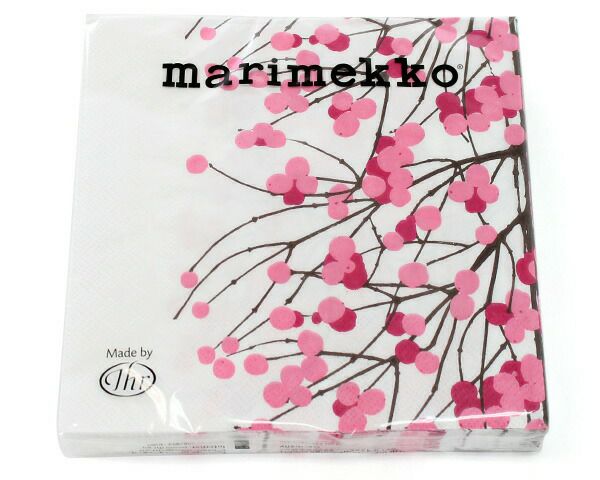 マリメッコ（marimekko） ルミマルヤ/LUMIMARJA ペーパーナプキン ピンク
