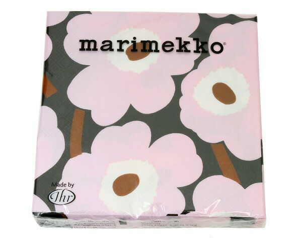 マリメッコ（marimekko） ウニッコ/UNIKKO ペーパーナプキン ローズ