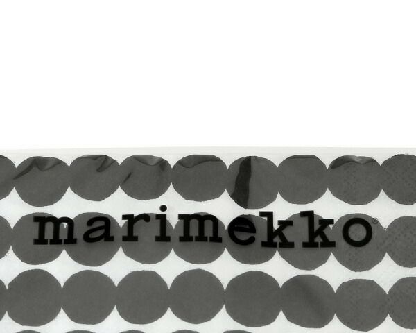 マリメッコ（marimekko） ラシィマット/RASYMATTO ペーパーナプキン ブラック