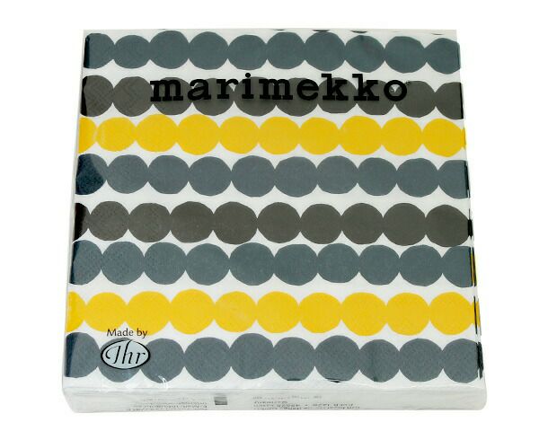 マリメッコ（marimekko） ラシィマット/RASYMATTO ペーパーナプキン イエロー